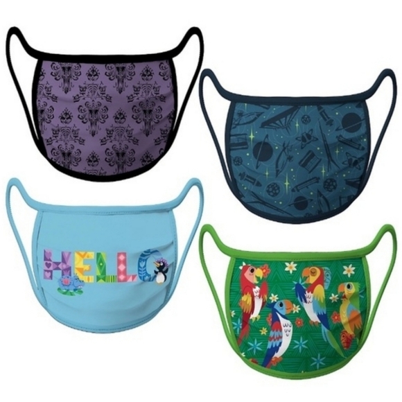 Disney Accessories - 4 PACK HAUNTED MANSION FACE COVERS MEDIUM